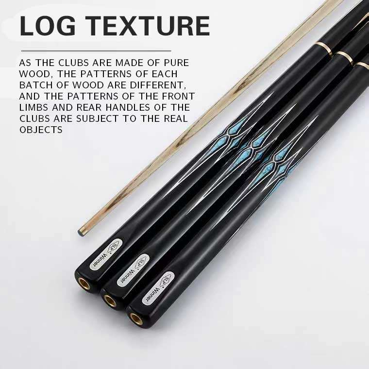 SLP Snooker Cue 3/4 يد مفصلية مصنوعة يدويًا باللون الفيروزي مع موسع وحقيبة جلدية