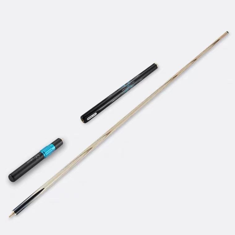 SLP Snooker Cue 3/4 يد مفصلية مصنوعة يدويًا باللون الفيروزي مع موسع وحقيبة جلدية