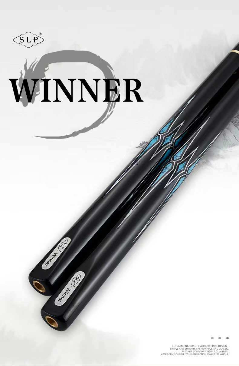 SLP Snooker Cue 3/4 يد مفصلية مصنوعة يدويًا باللون الفيروزي مع موسع وحقيبة جلدية