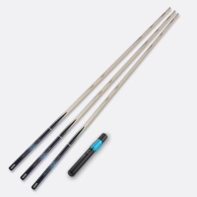 SLP Snooker Cue 3/4 يد مفصلية مصنوعة يدويًا باللون الفيروزي مع موسع وحقيبة جلدية
